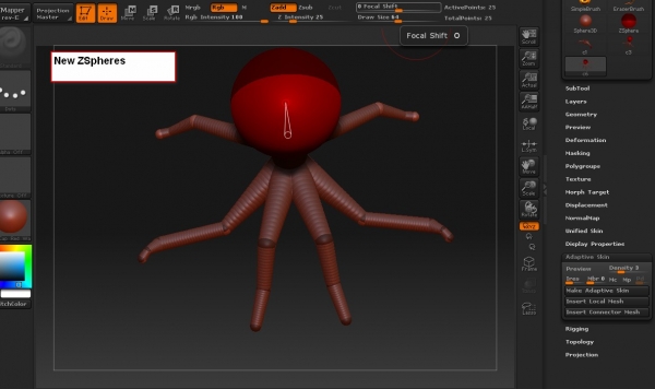 Creation of An armor for  octopus: Step 4